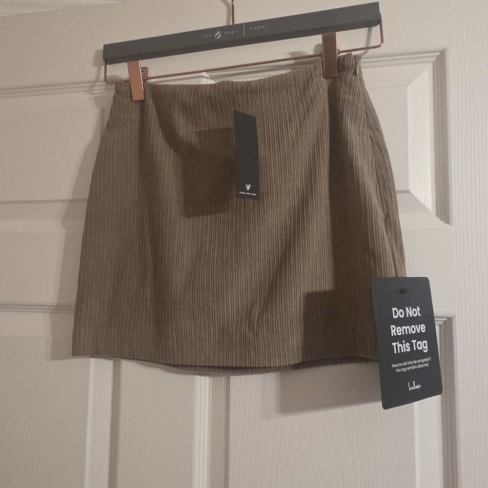 Tan Corduroy Lulus Mini Skirt (NWT)